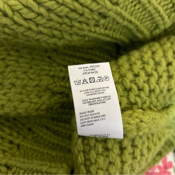 Paloma Wool Alpaca Blend Sweater Trance Green Brown Striped Chunky Pullover - Picture 10 of 10